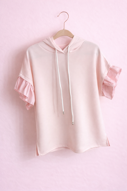Sudadera pink frill