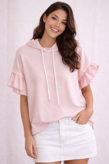 Sudadera pink frill