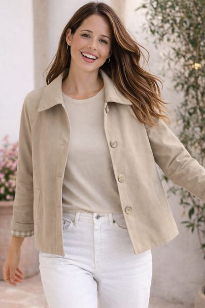 Cazadora beige twice