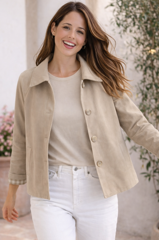 Cazadora beige twice