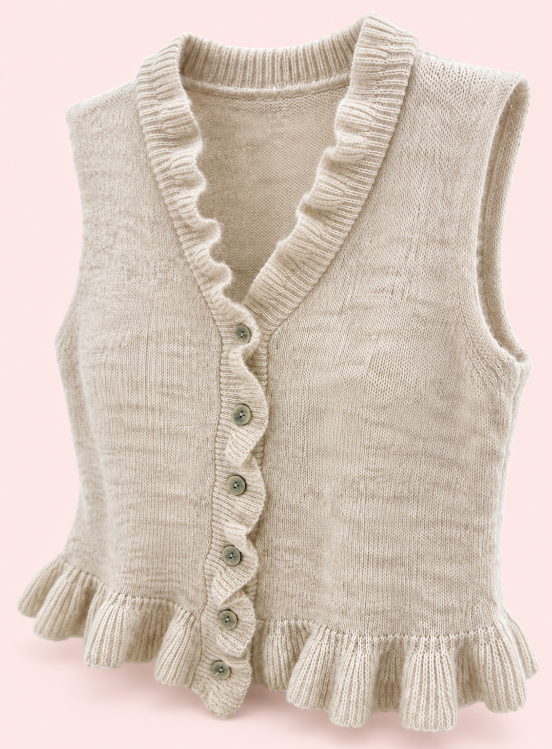Chaleco top volantes ref 12140