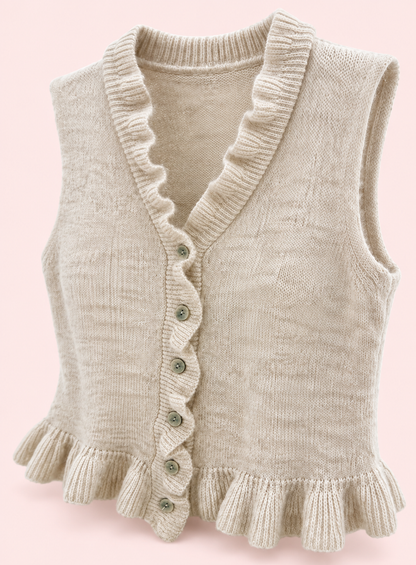 Chaleco top volantes ref 12140