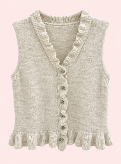 Chaleco top volantes ref 12140